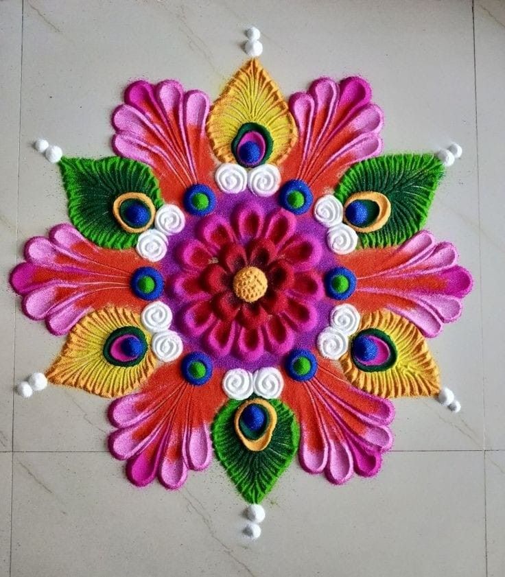 यूनिक Rangoli Designs: